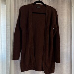 Alexis Taylor Cozy Brown Open-Front Cardigan - Women’s Size Small